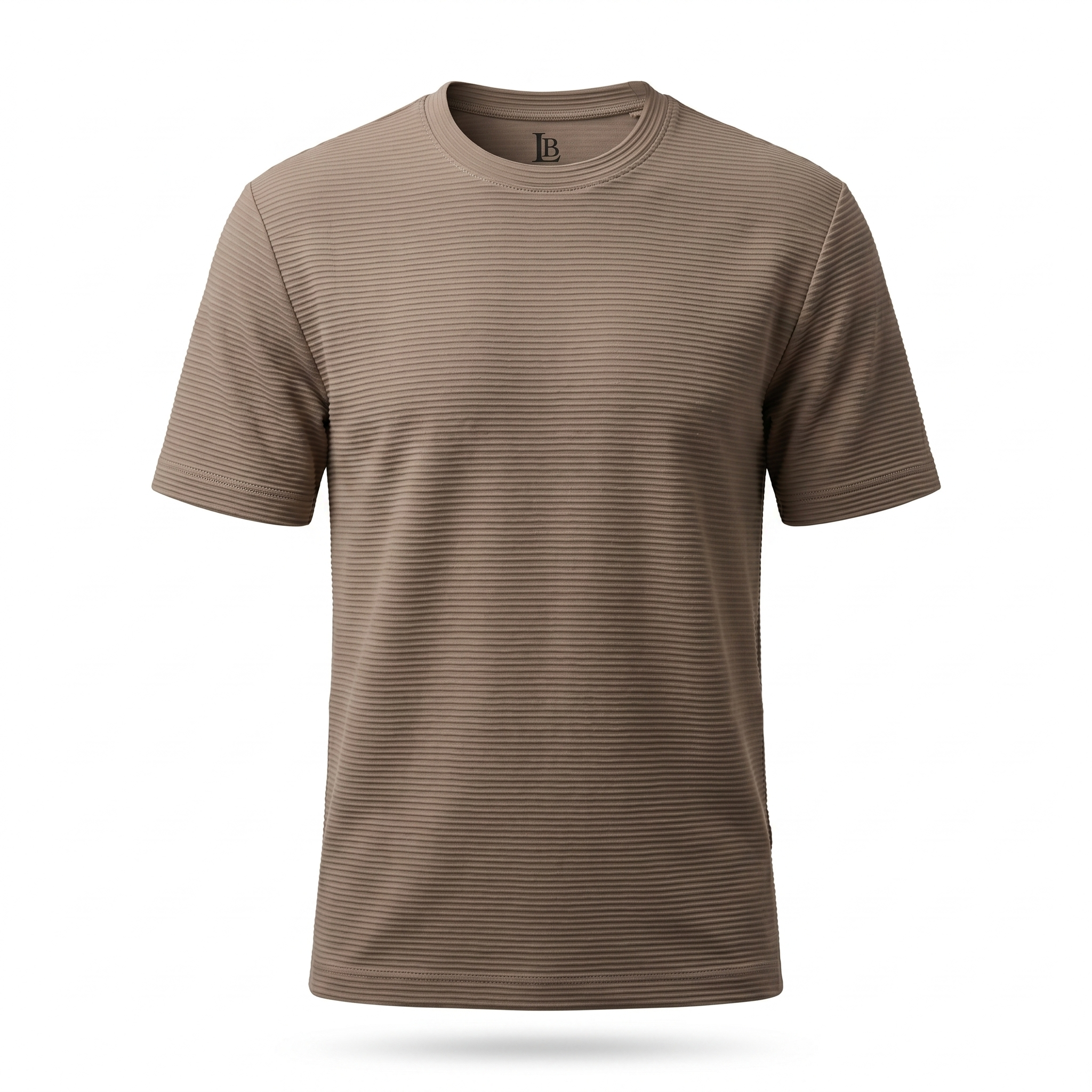 Camiseta Básica Café — Hombre