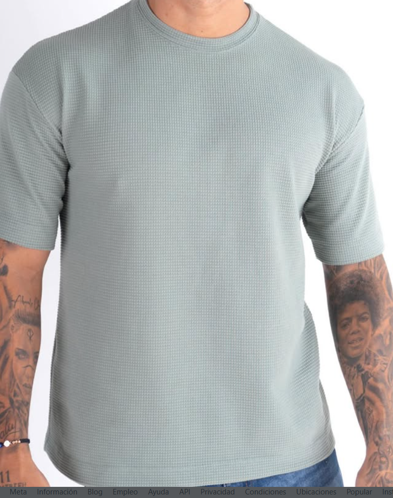 Camiseta Básica Negro — Hombre